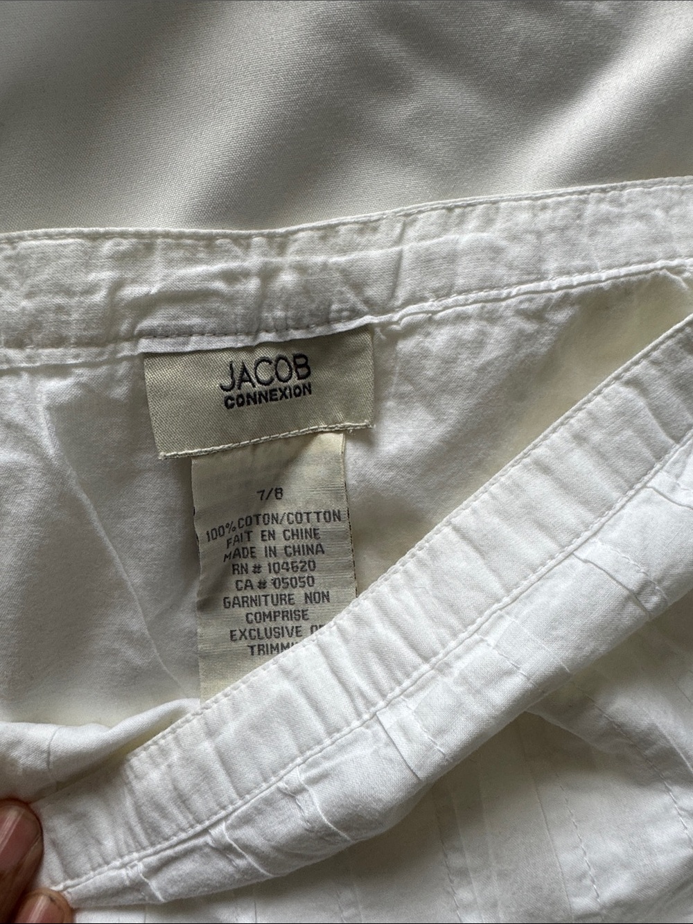 Jacob White Midi Skirt